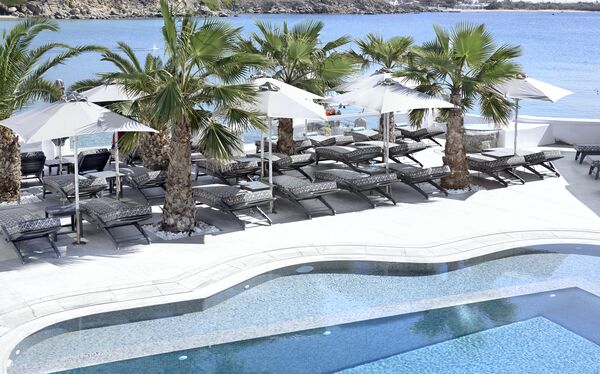 Holidays at Petinos Beach Hotel in Plati Gialos, Mykonos