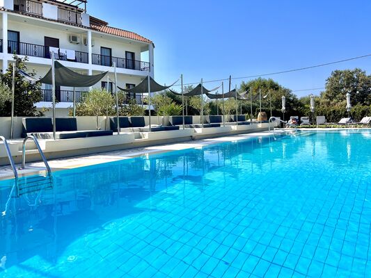 Holidays at Bruskos Hotel in St George South, Corfu