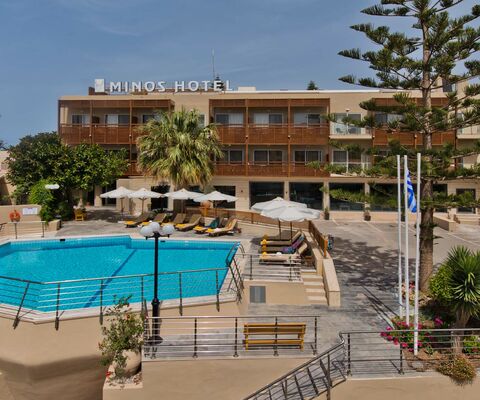 Holidays at Minos Hotel in Rethymnon, Crete