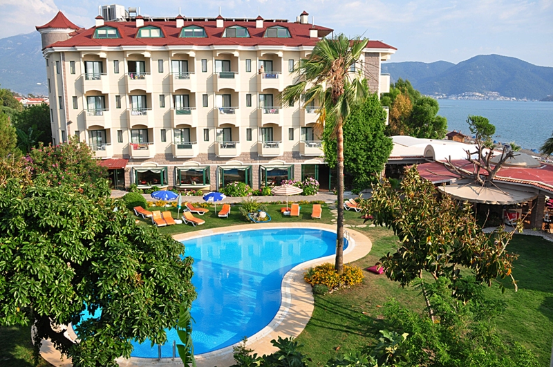 Mutlu Hotel, Calis Beach, Dalaman Region, Turkey. Book Mutlu Hotel online