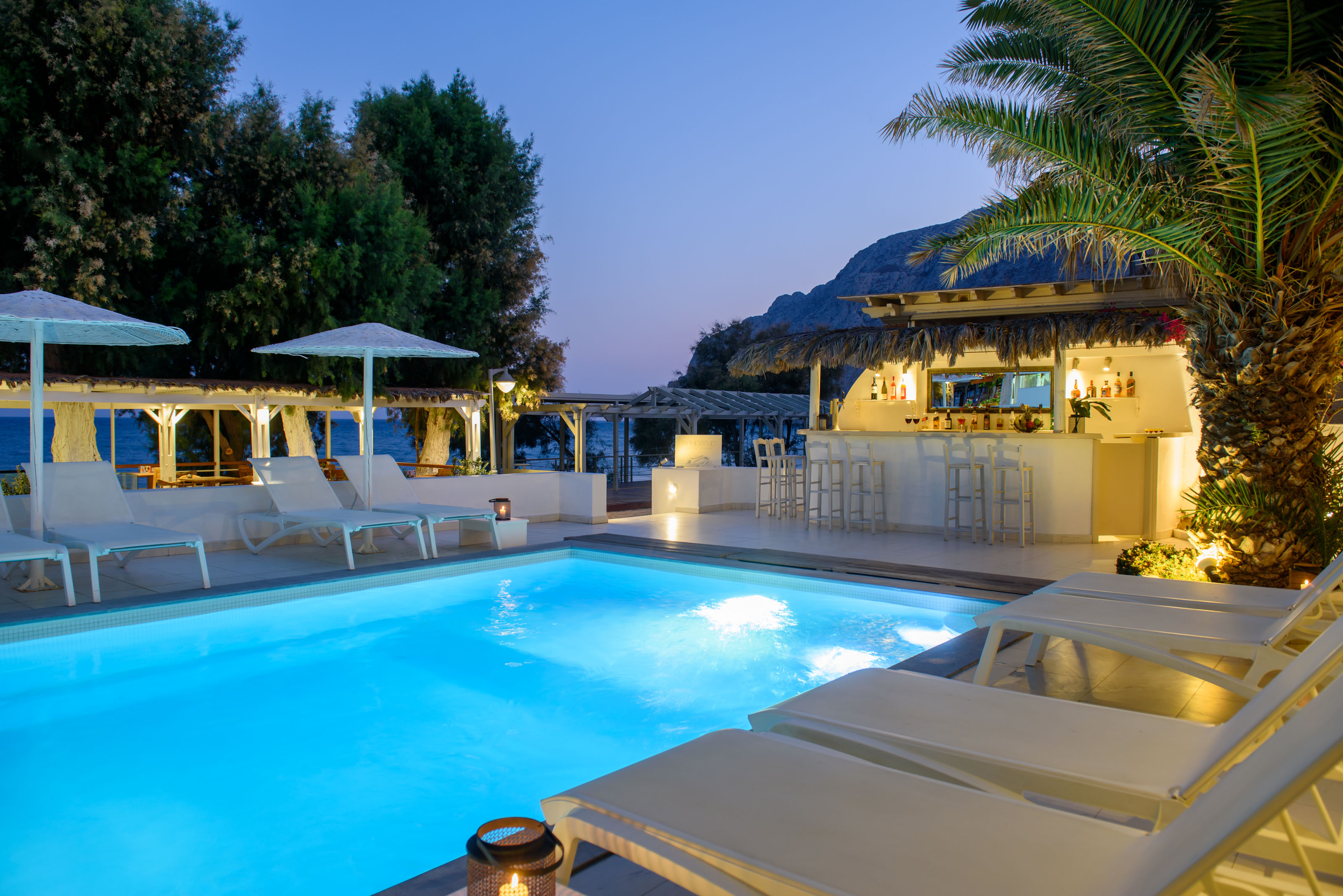 Holidays at Alesahne Beach Hotel in Kamari, Santorini